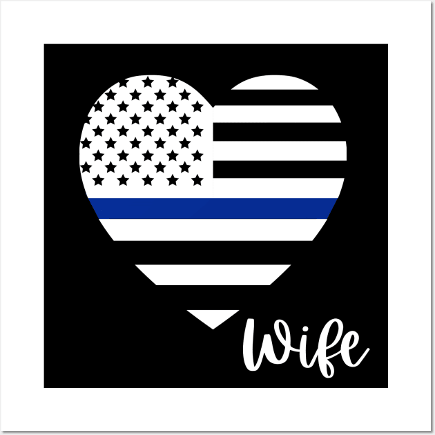 Police Wife Wall Art by Hello Sunshine